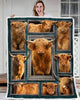 Highland Cow Blanket Beautiful Cow Lover Countryside Farm Baby Highland Cow Blanket HG Gift For Farmer