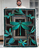 Teal Dragonfly Lover Blanket HG