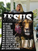 Gift For Christian Jesus Is My God My King My Lord My Everything Sherpa Throw Blanket HG