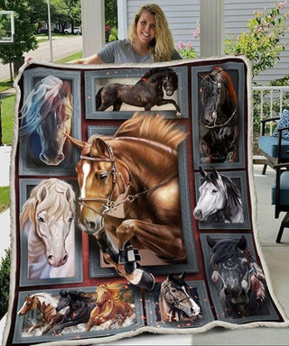 Gift For Horse Lover Lovers Horse Blanket and Quilt Blanket HG