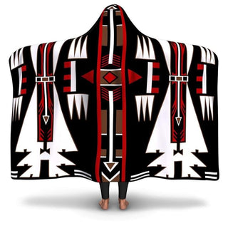 Gift For Native American Red White Black Native American Pattern Blanket HG