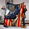 Gift For Dad Gift For Mom Pitbull Lovers Dog Lover Dogs Mom Dog Dad US Flag Blanket HG Gifts For Dog Lovers