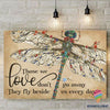 Gift For Dragonfly Lover Those We Love Do Not Go Away They Fly Beside Us Everyday Dragonfly Poster LN