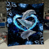 Gift For Army Cute Dophin Blanket HG