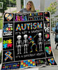 Skull Gift Autism Is Not A Disability Its A Different Ability Skull Blanket HG Autism Gift