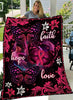 Gift For Butterfly Lover Faith Hope Love Butterfly Breast Cancer Awareness Sherpa Blanket HG