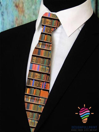 Librarian Bookshelves Tie HG