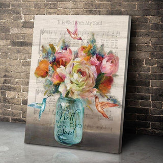 It Is Well With My Soul Home Deco Wall Art Canvas PA