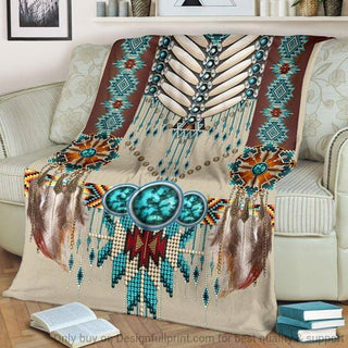 Gift For Native American Native American Pattern Sherpa And Quilt Blanket HG