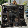 Love Black Cat Cute Cat Cat Lover Blanket HG