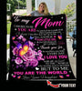 Gift For Mom Personalized Gift To Mom Daughter Son Quilt Blanket HG