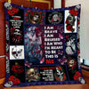 Skull Gift I Choose You Skull Couple Quilt Blanket HG