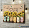 Gift For Bird Lover Gift For Hippie God Says you Are Humming Bird and Sunflower Wall Art Canvas HG