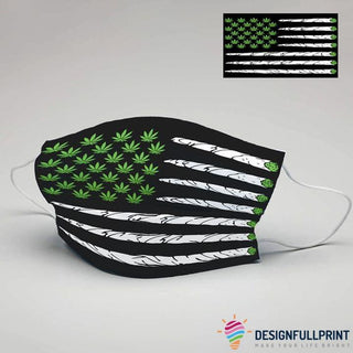 Potleaf Get High 420 US Flag Face Mask 3 Pack HG Cloth Mask