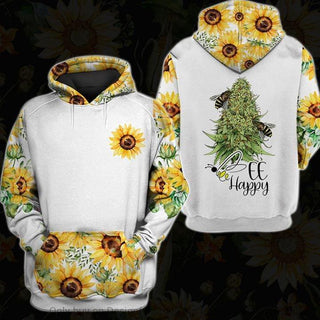 Bee Happy Potleaf Hoodie HG