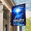 Gift For Christian Way Maker Blue Light Christ Jesus Flag Gold Cross God Flag One Nation Under God US FLag LN