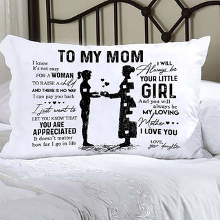 Gift For Mom Daughter To Mom Canvas Pillow HG mother daughter quotes