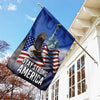 Gift For Army Stay Strong America Eagle The Statue of Liberty American US Flag LN