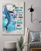 Into The Ocean I Find My Soul Dolphin Home Deco Vertical Poster PA