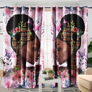 Black Pride Black King Girl Love Book Black Queen Curtain HG Black And Proud 365