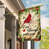 Cardinal Bird Always With You I am Always Be Your Side US FLag LN