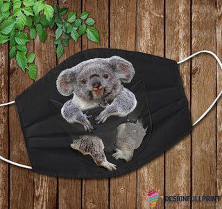 Koala In Pocket Face Mask  Pack of 3 HG Cloth Mask