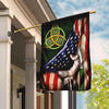 Irish Shop Irish Circle Irish Shamrock American US FLag LN