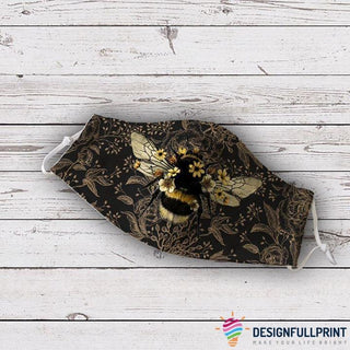 Bee  Flowers Cloth Mask Pack of 3 HG Cloth Mask