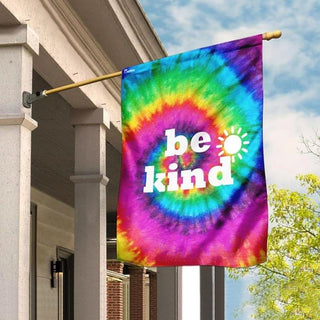Gift For Hippie Be Kind Tie Dye Peace Everything Is Gonna Be Alright Peace Hippie Symbol Imagine All the People US FLag LN