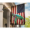 Gift For Turtle Lover Blue Turtle Ocean American US Flag LN