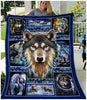 Gift For Native American Gift For Wolf Lover Proud Native Wolf Blanket Premium Blanket and Quilt Blanket HG wolf indigenous wolves in native american culture