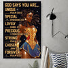 God Says You Are A Unique Special Woman Gift For Her Poster PA