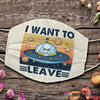 I Want Leave  Alien Face Mask 3 Pack HG Cloth Mask