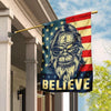 Big Foot Believe American US Flag LN