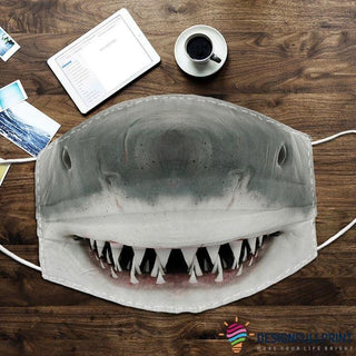Shark Face Funny Shark Face Mask 3 Pack HG Cloth Mask