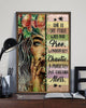 Gift For Hippie She Is Life Itself Free Chaotic And Messy Hippie Girl Poster PA