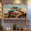 Choose Something Fun Dog Riding Funny Horizontal Poster PA