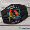 I Believe There Are Angels Among Us Candinal Face Mask 3 Pack HG Cloth Mask