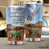 Farmer God Says He Needed a Takecarer Personalized Tumbler LN Gift For Farmer