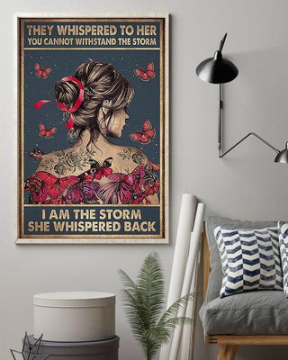 Gift For Butterfly Lover Butterflies Strong Savage Girl Home Deco Poster PA