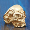 Multi-Color Triple Skull Stainless Steel Ring
