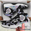 Skull Gift Gift For Stoner Gift For Hippie Hologram Don t Care Bear Bud Skull JD 13 Shoes Weed Sneaker HG