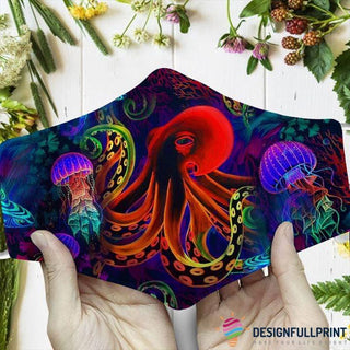 Love Octopus Face Mask Pack Of 3 HG Cloth Mask
