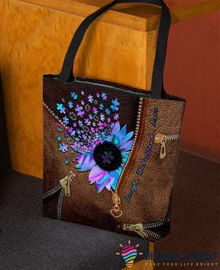 Hologram Accept Understand Autism Tote Bag HG Autism Gift