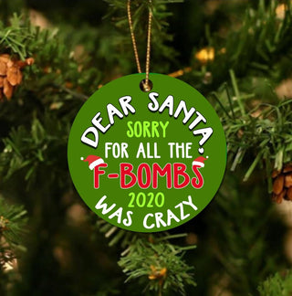 Dear Santa 2020 Ornament LH