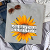 Gifts For Nurses Nurse Love What You Do Sunflower Yellow Leopard Pattern Tshirt HG