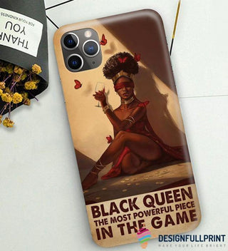 Black Pride Black Queen The Most Powerful Piece In The Game Print Phone Case LN