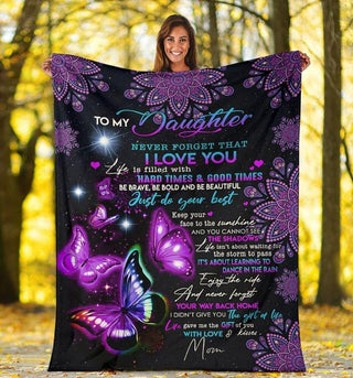 Gift For Mom To My Daughter I Love You Blanket HG