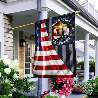 New Flag God Flag One Nation Under God US FLag LN