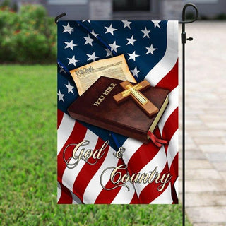 Book God Cross God and Country God Flag One Nation Under God US FLag LN